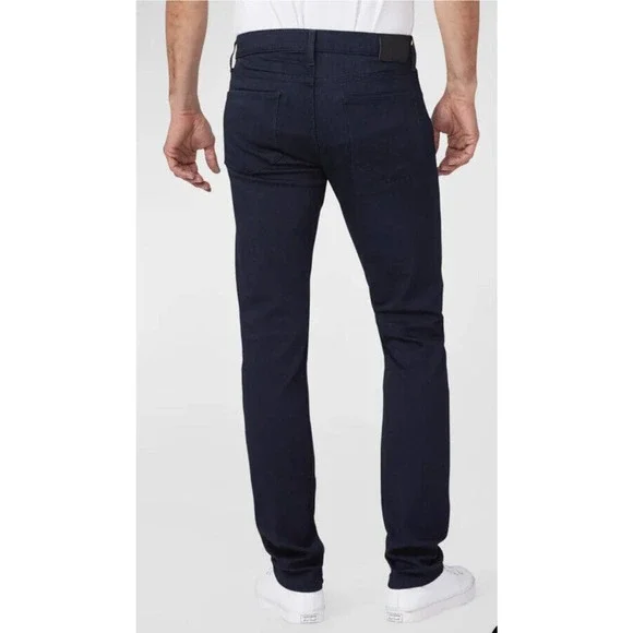 New PAIGE Dark Denim Inkwell Federal Slim Straight Leg Jean Stretch Men’s 40X30